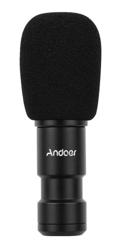Andoer Plug-on Tipo-c Smartphone Microfone Vídeo Microfone C