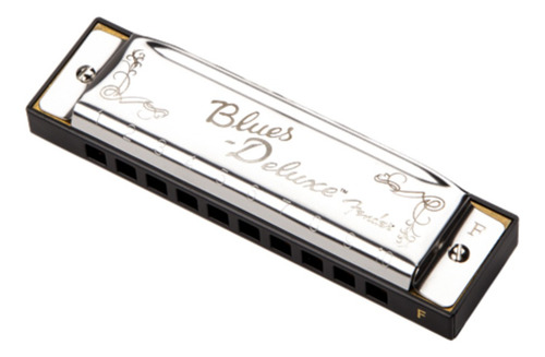 Armonica Fender Blues Deluxe Fa Color Niquel Tono F