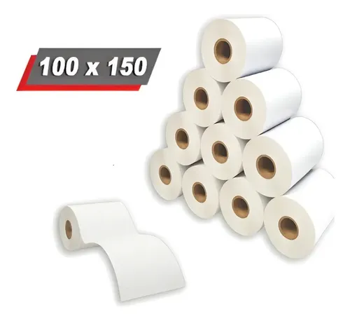 Etiqueta Térmica 10x15 Kit 10 Rolos com 200 Etiquetas Cada