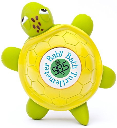 Ozeri Tortuga Flotante Juguete Y Termómetro De Bañera