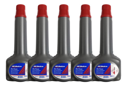 Kit 5 Aditivos Combustível 200ml Acdelco 88905742 Acdelco