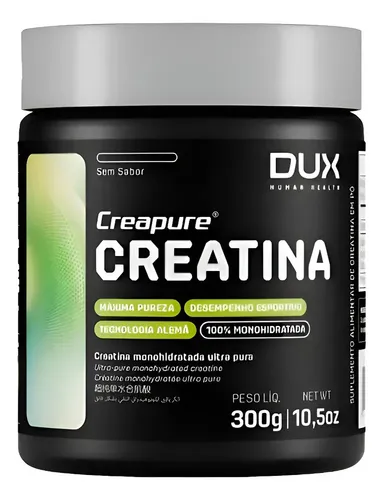 Creatina Creapure Dux Nutrition 300g Monohidratada 100% Pura Selo...
