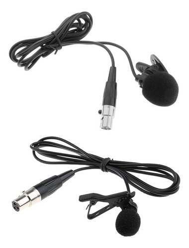 Sistema De Micrófono Inalámbrico Lavalier Xlr 3 Pines Clip D