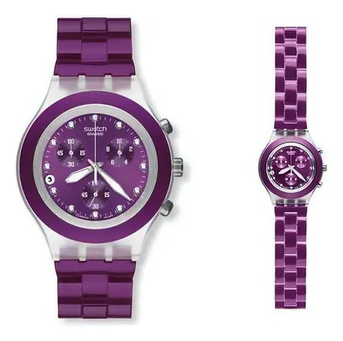 Reloj swatch morado hotsell