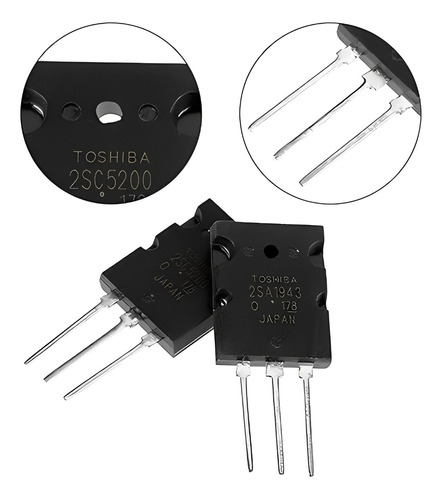 Transitores 2sa1943 + 2sc5200 (una Pareja De Transistores)