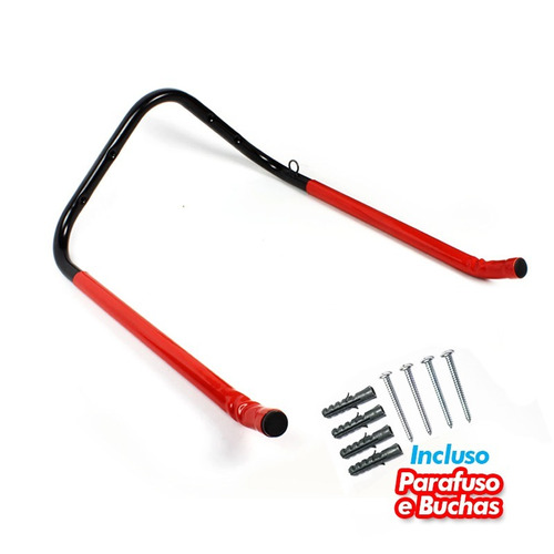 Gancho Suporte Horizontal Parede Para 2 Bicicleta Mtb Speed