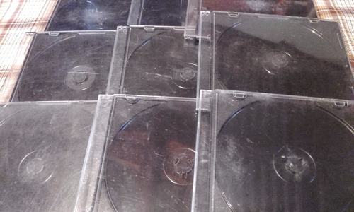 Estuches Para Cds O Dvds De Plástico Usados Lote De 24!!!
