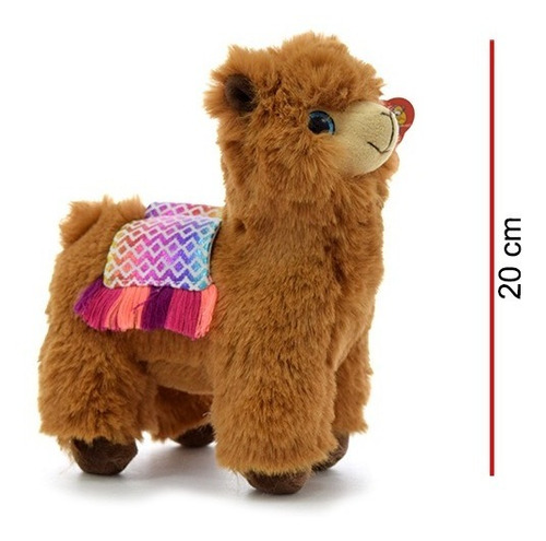 Imagen 3 de 6 de Peluche Llama Norteña 20cm Original Phi Phi Toys La Plata