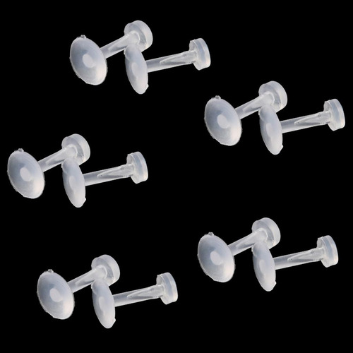 10pcs Joyería De Cuerpo De Acrílico Bares Retenedores