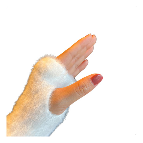Guantes Invierno Mujer Mitones Sin Dedos Abrigados Elasticos