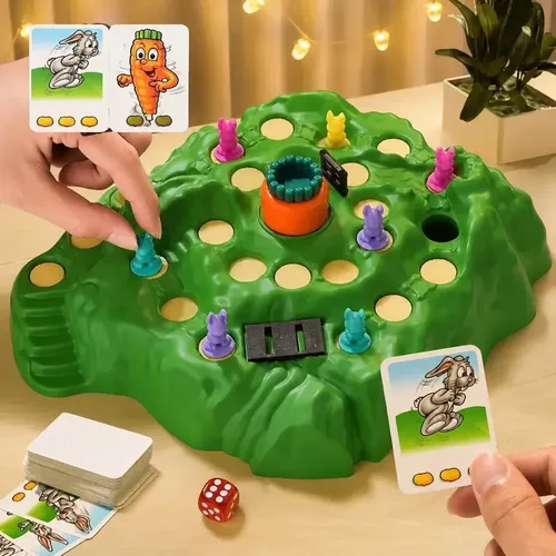 Jogo De Tabuleiro Armadilha Do Coelho Cenoura Família