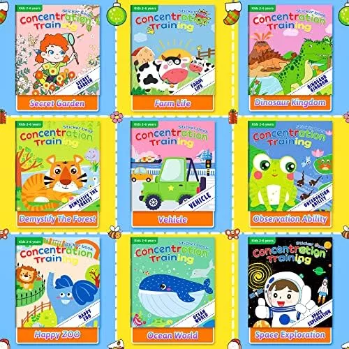 10 Juegos De Libros De Pegatinas Para Niños De 2 A 4 Años, L