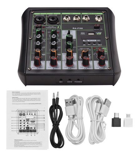 Mezclador De Audio Consola De Grabación De Sonido Bt Power P