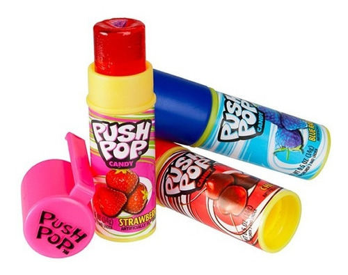 Chupetas Push Pop Con Sabor A Frutas 1 - Kg a $4412