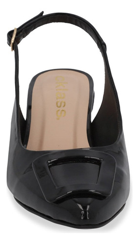 Zapatos Mules Formal Pv36081 Piel Sintetico Correa