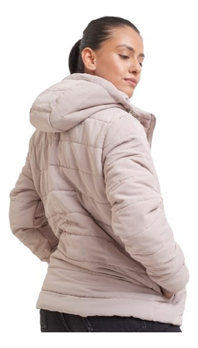 Campera Inflada Para Dama Tiro Largo Impermeable Muy Cómoda 