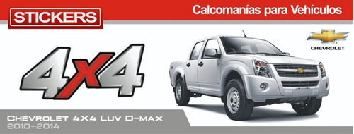 Calcomania 4x4 Luv Dmax D-max L 2010 2014