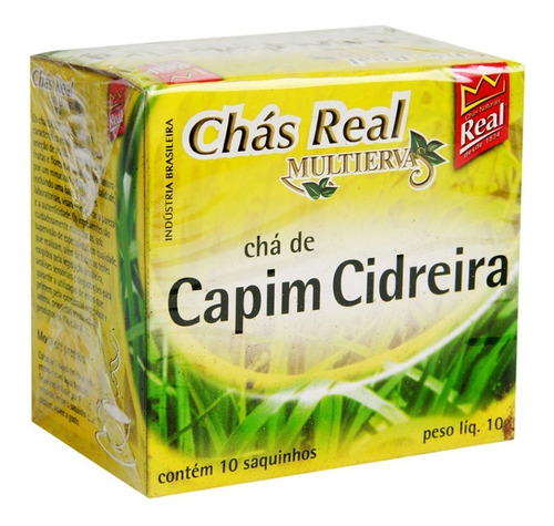 Kit Conten 8paco Chá De Capim Cidreira Real Multiervas10u Cd