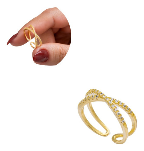 Anillo Winter Ajustable Oro Laminado 18k