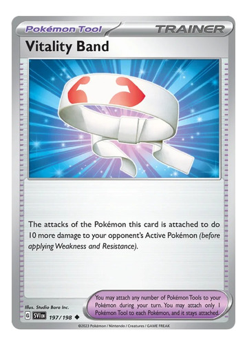 Carta Pokemon Vitality Band Original Expansion Scarlet&viole