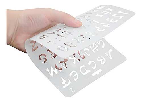 Nablue Paquete De 8 Letras De Plástico Del Número De Plástic