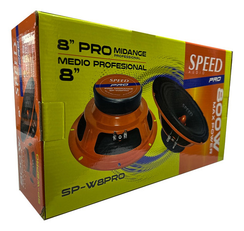 Par De Medios Rangos Open Show 8 PuLG 800w Speed Sp-w8pro