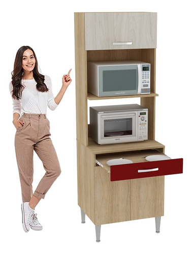Imagen 4 de 8 de Multiuso Cocina Reversible Alacena Para Horno Y Microondas