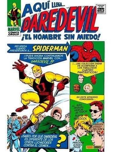 Libro - Marvel Gold Daredevil 1 El Hombre Sin Miedo - Stan L