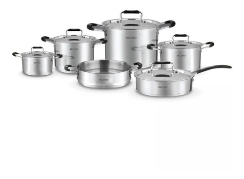 Set De Ollas De 11 Pcs Record Acero Inoxidable Cocina Lindo