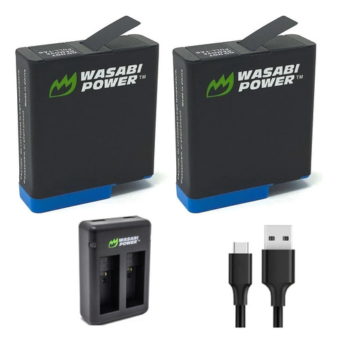 Kit Wasabi Baterías Triple Cargador Para Gopro Hero 7 6 5 