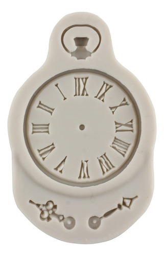 4pcs Molde De Silicona Engranaje Llave Reloj Fondant Resina Color Gris