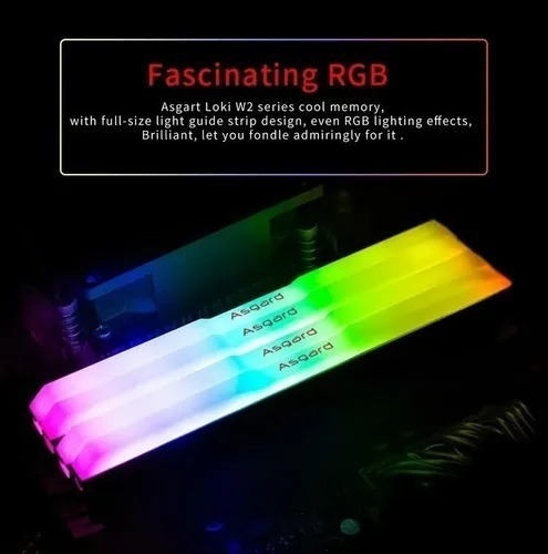 Imagem 5 de 6 de Memória Gamer Ddr4 Rgb 8gb 3200 Mhz Asgard