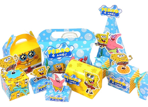 Kit Personalizados Festa Bob Esponja M