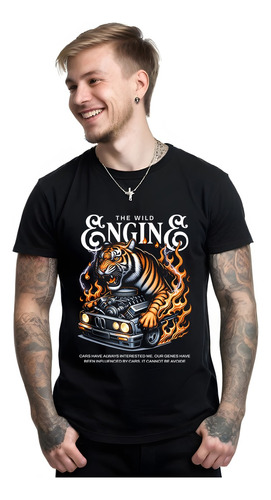 Camiseta Stompy Streetwear Engine Tiger