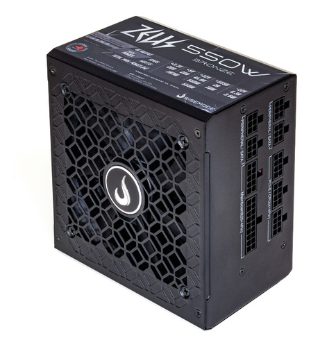 Fonte Gamer Zeus | 550w | Rise Mode | Full Modular Cor Preto