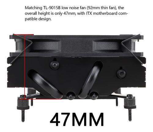 Enfriador Thermalright Axp90 X47 De 47 Mm Para Amd Am4 Intel