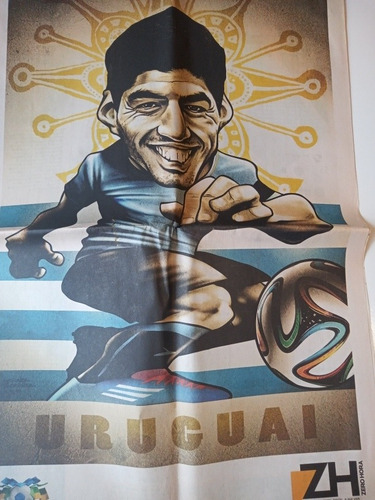 Zero Hora Guia Da Copa Do Mundo 2014 Com Posters Raridade