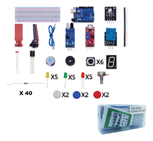 Kit Arduino Uno Para Estudiantes 68 Componentes