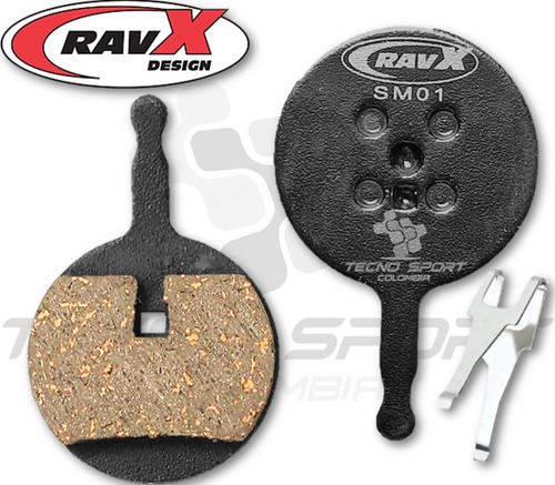 Imagen 4 de 10 de Pastilla Freno Ravx Mod Avid Bb5 Mecánico.semi-metal Bicicle