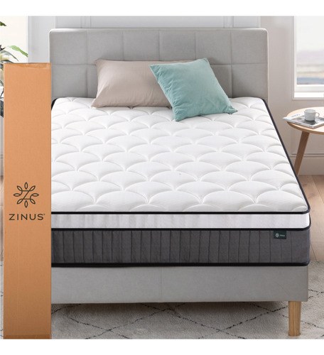 Zinus Hybrid | Colchón King Resortes Y Espuma De 25 Cm