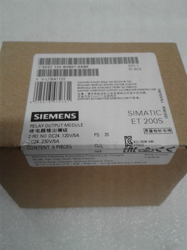 Siemens 6es7 132-4hb01-0ab0 Relay Output Module Box Of 5 Yyd