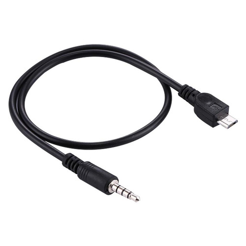 Cable 3,5 Mm Macho A Micro Usb Aux Audio Macho, Mide 40cm