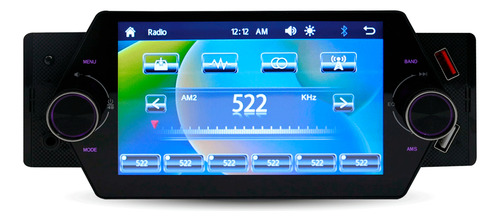 Autoestereo Coche Carplay Android Pantalla Tactil Usb Bt Color Negro