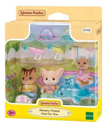 Calico Critters Nursery Friends Trío Divertido De La Piscina | Meses ...