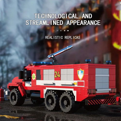 Bloques De Construcción De Camiones De Bomberos Urbanos, Mod