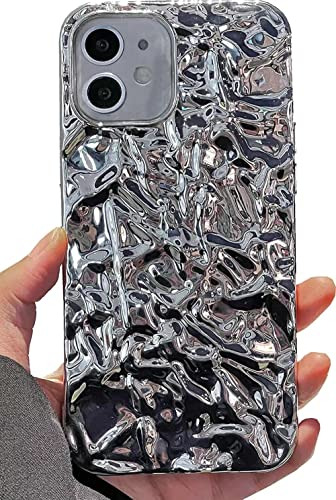 Funda Para iPhone 11 Plata Silicon Suave Tin Foil