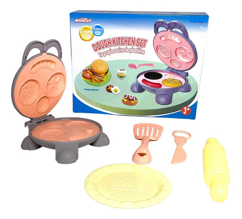 Juguete De Cocina Con Set De Plastilina Hamburguesas