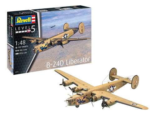 Revell 03831 B-24d Liberator Kit De Modelo De Plastico Sin C