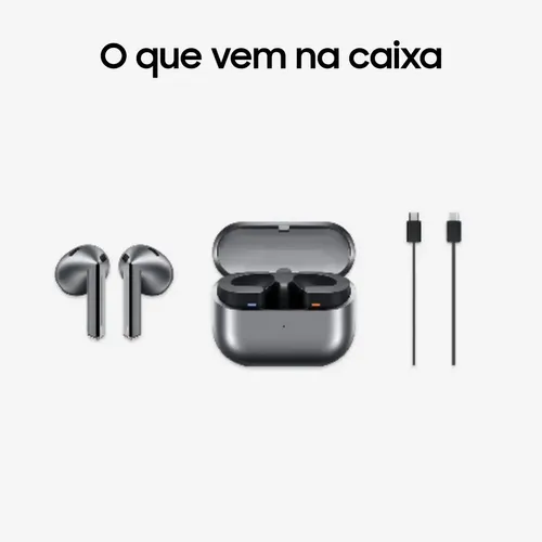 Samsung Galaxy Buds3 Fone De Ouvido Sem Fio Galaxy Ai Cinza