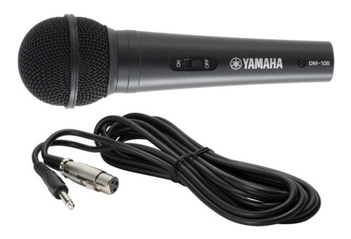 Microfone Dinâmico Cardióide Com Fio Yamaha Dm105